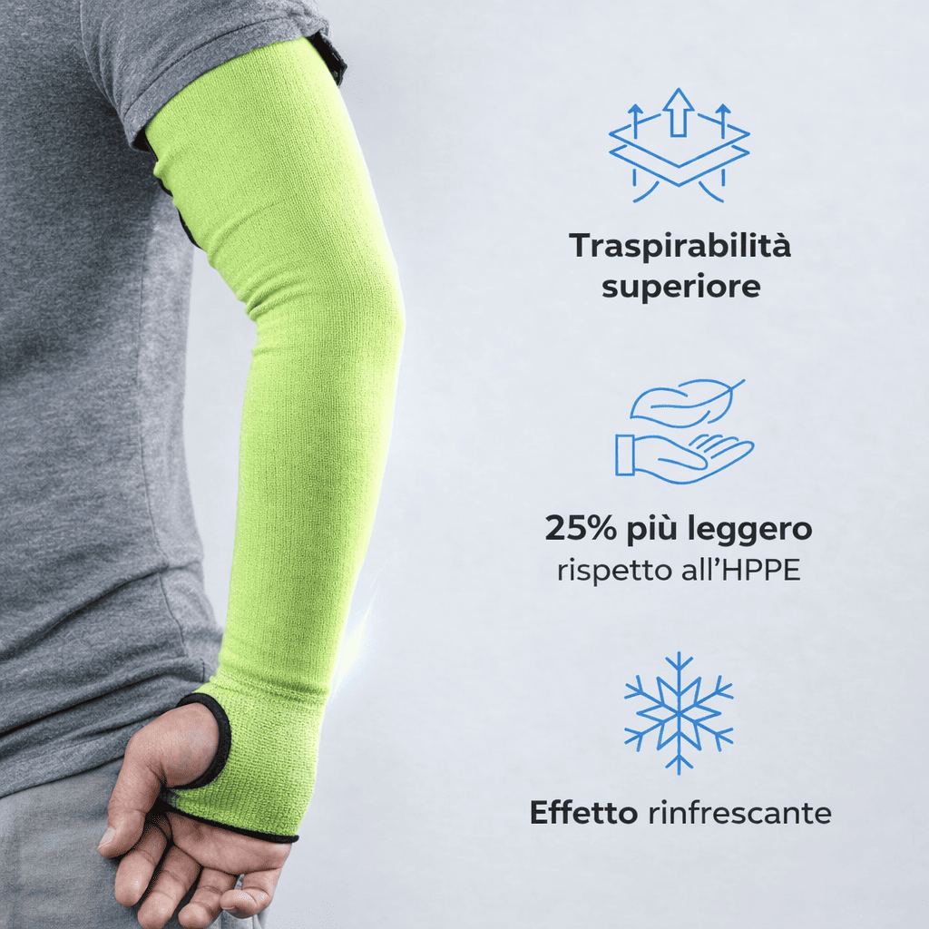 Manicotti antitaglio per un lavoro sicuro