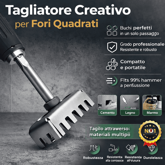Tagliatore Creativo per Fori Quadrati