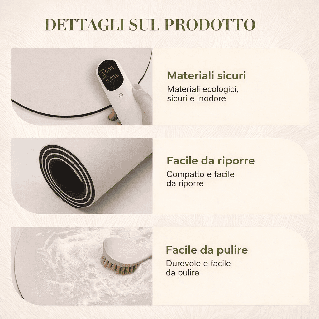 Tappetino 3D Pavone ad Asciugatura Rapida