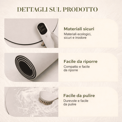 Tappetino 3D Pavone ad Asciugatura Rapida