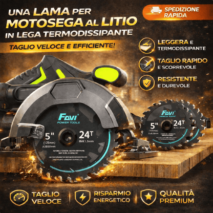 Lama per Motosega al Litio in Lega Termodissipante