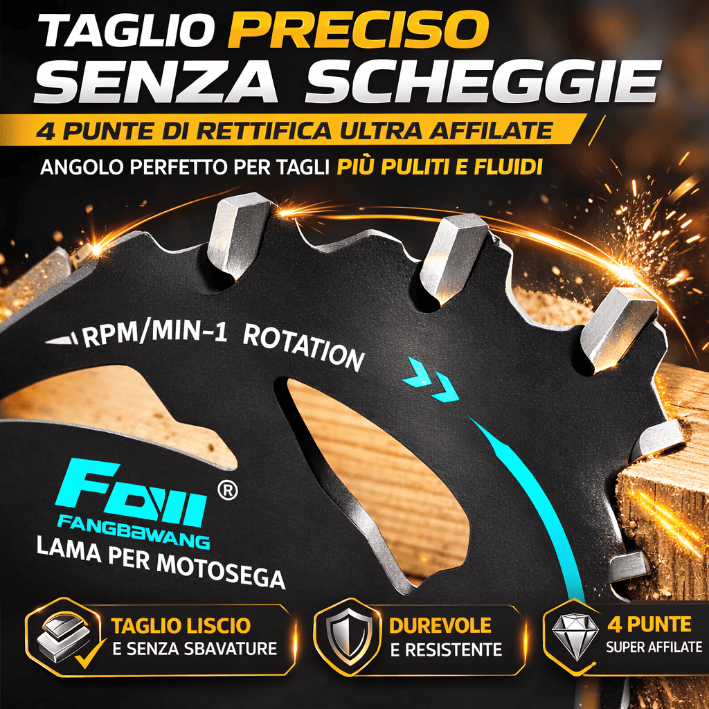 Lama per Motosega al Litio in Lega Termodissipante