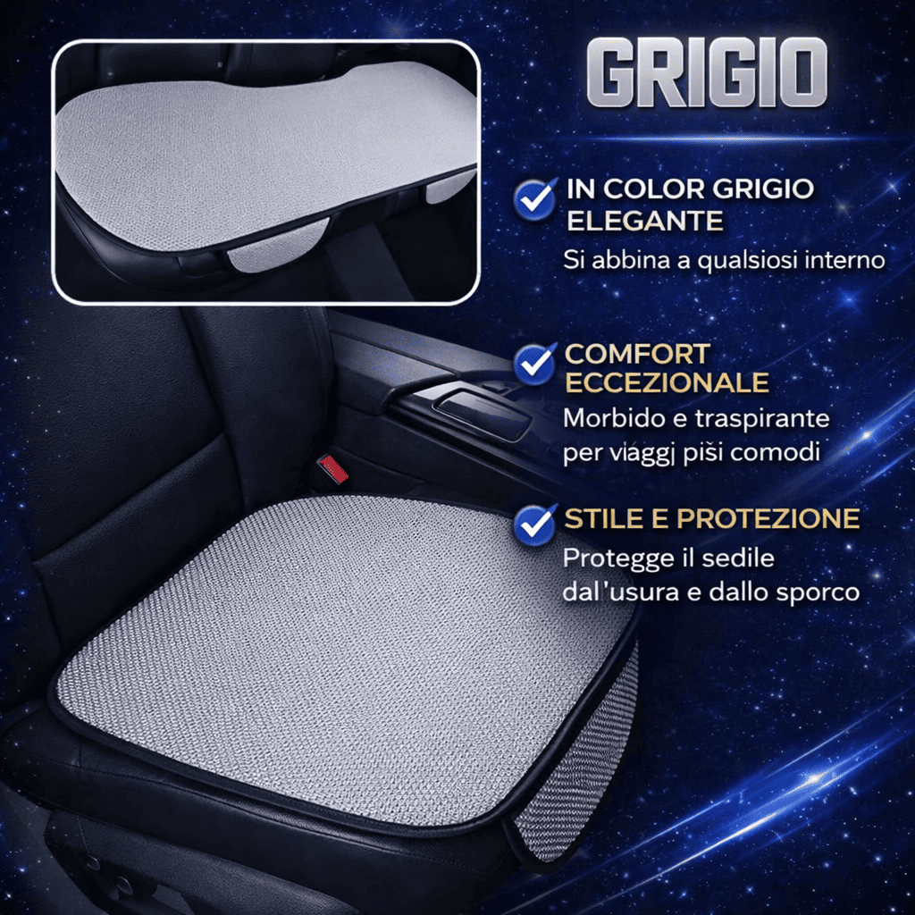 Coprisedili Auto Traspiranti e Antiscivolo