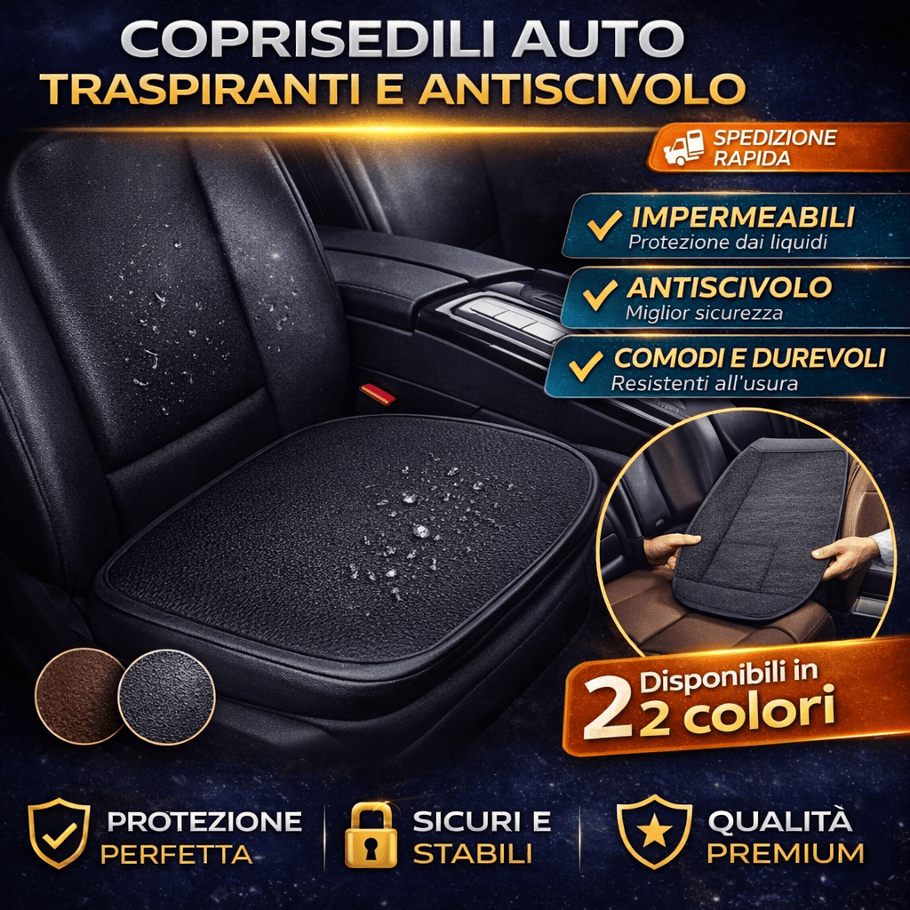 Coprisedili Auto Traspiranti e Antiscivolo