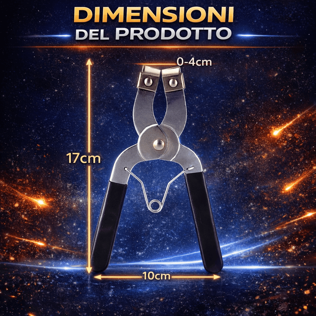 Pinza per fasce elastiche del pistone