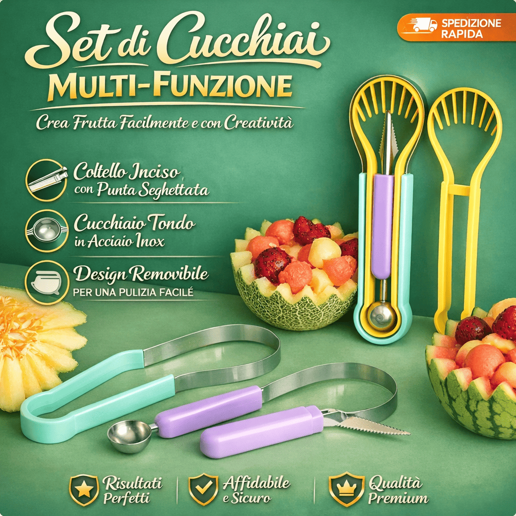 ✨ 1+1 GRATIS ✨ Set di Cucchiai Multi-Funzione