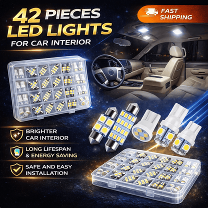 42 Pezzi Luci LED per Interni Auto 🚗✨