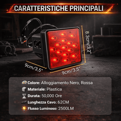 Luce Freno LED Universale 12V per Rimorchio