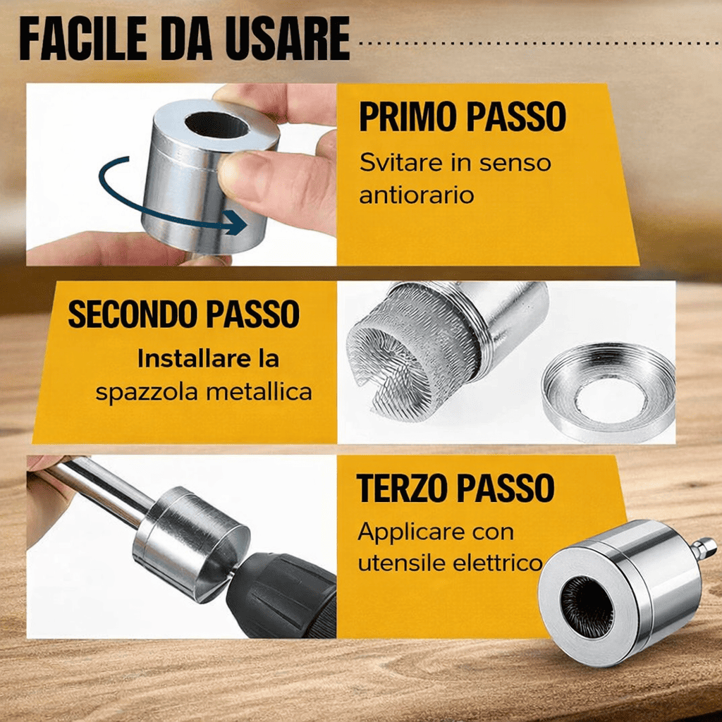 Pulitore per Tubi in Rame in Metallo 🔧