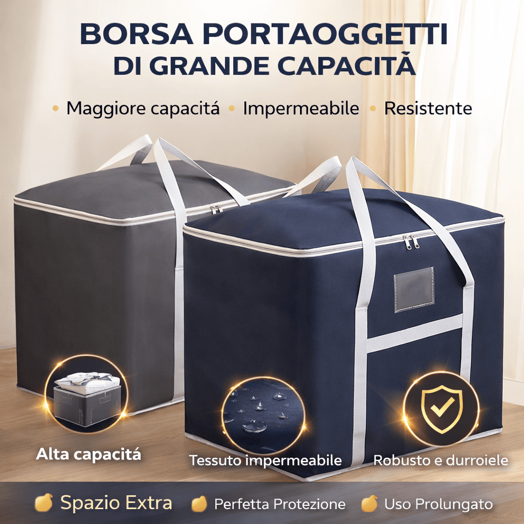 Borsa portaoggetti di grande capacità