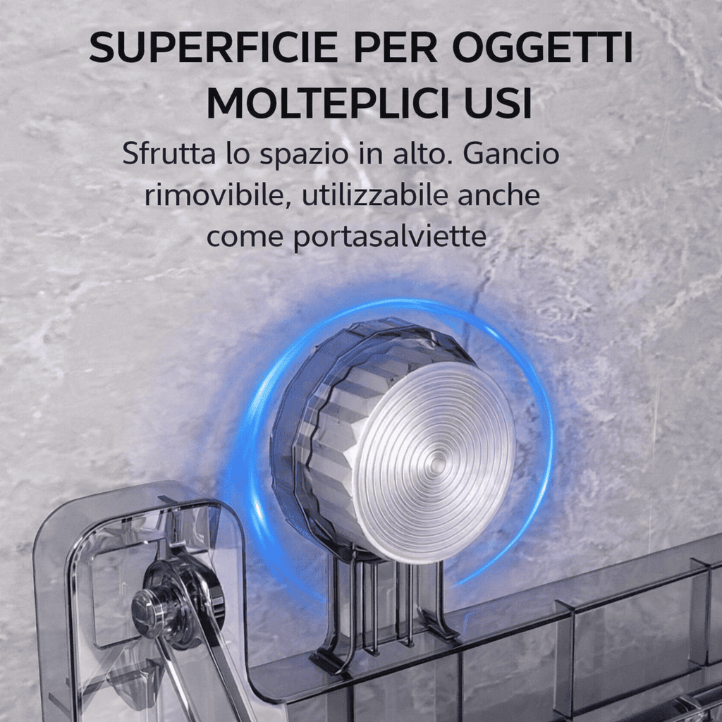 Stendibiancheria pieghevole con ventosa