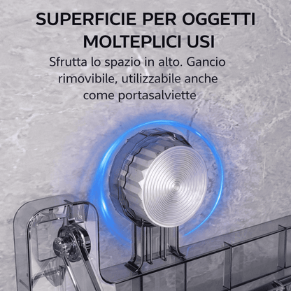 Stendibiancheria pieghevole con ventosa