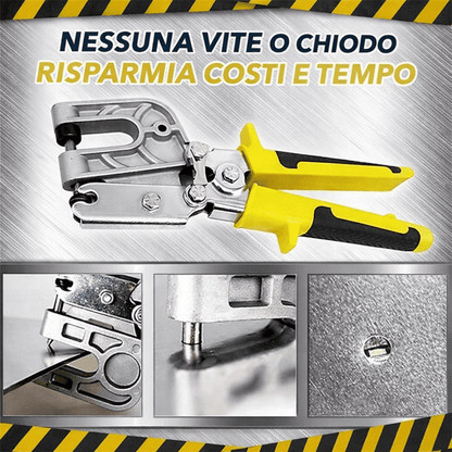 Pinza crimpatrice per montanti metallici
