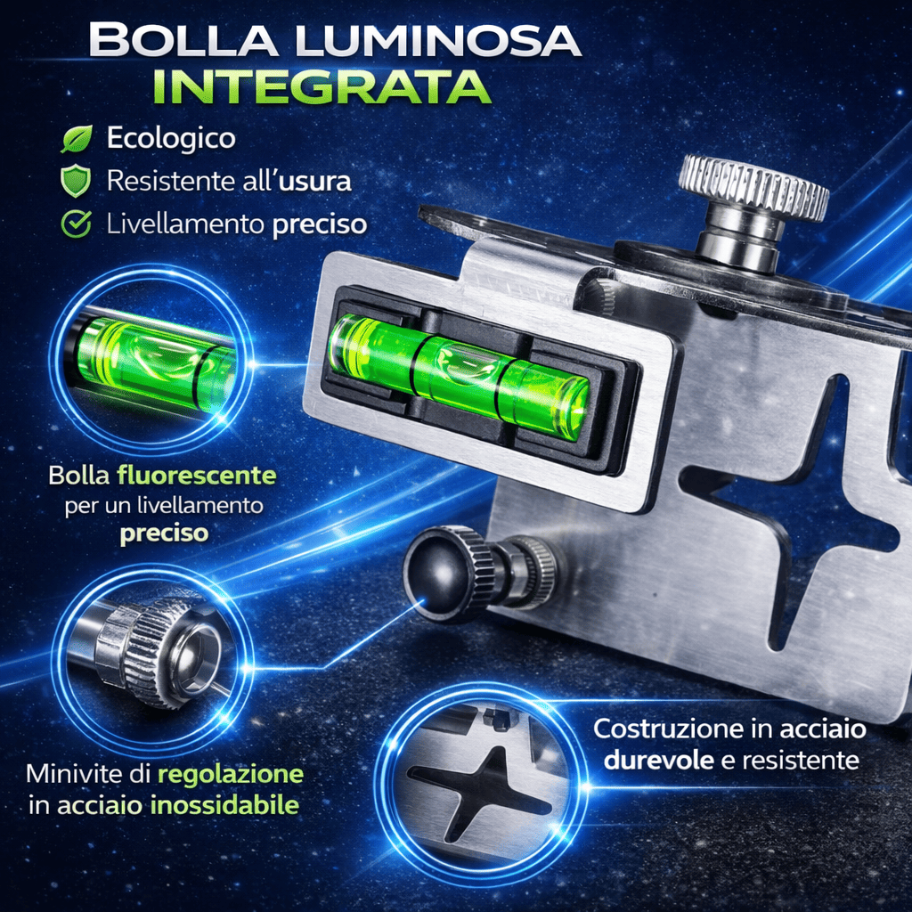 Supporto da parete per livella