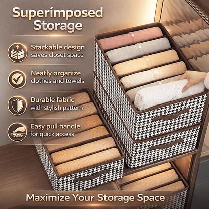 Organizzatore pieghevole per jeans da armadio