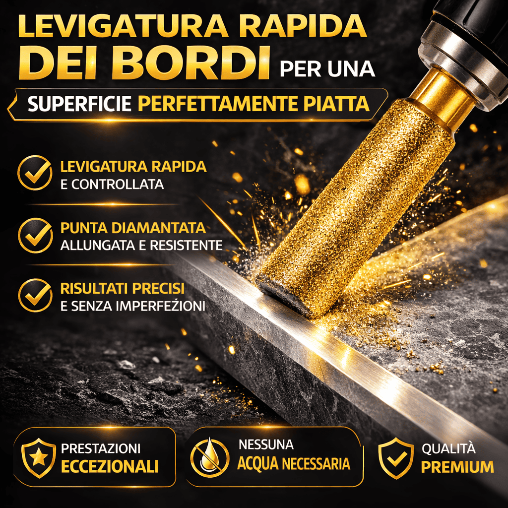 Sega a tazza brasata e punta di levigatura