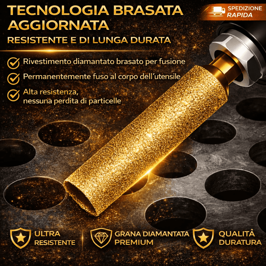 Sega a tazza brasata e punta di levigatura