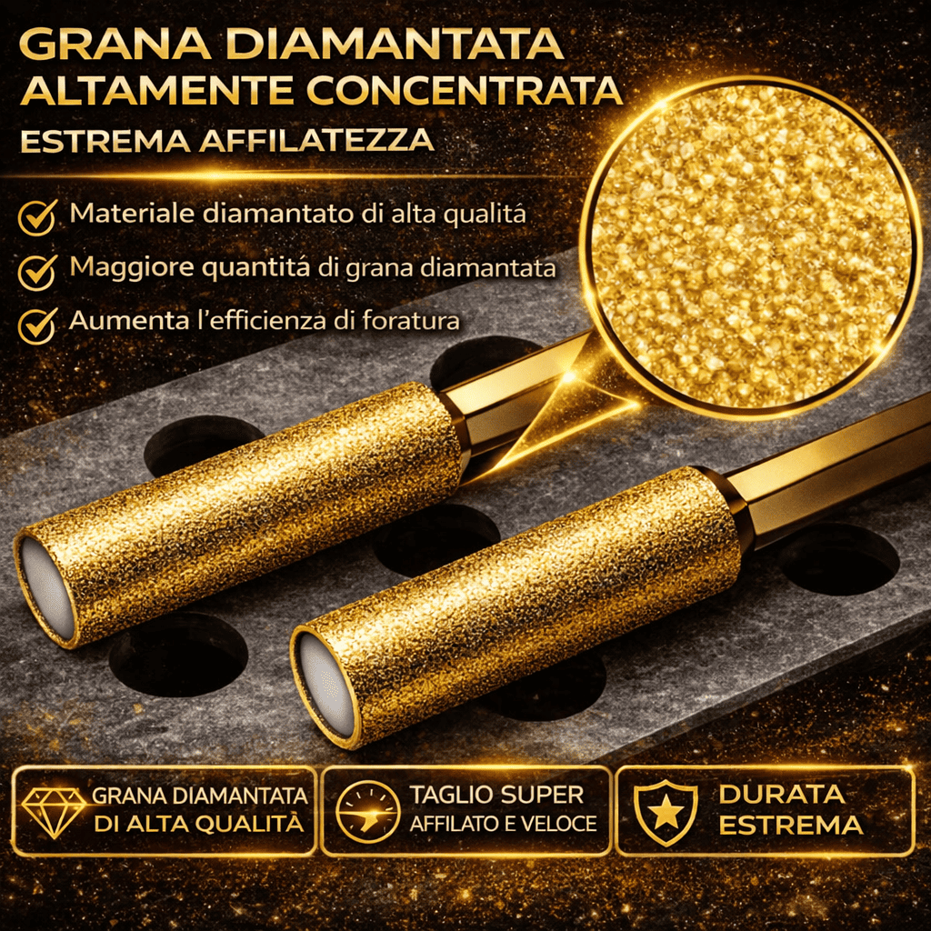 Sega a tazza brasata e punta di levigatura