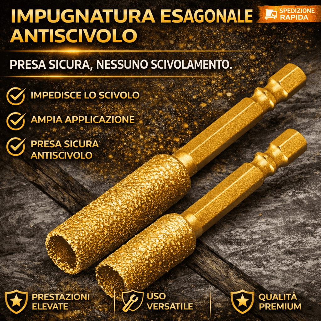 Sega a tazza brasata e punta di levigatura