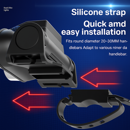 Torcia da Bicicletta Ricaricabile Super Luminosa