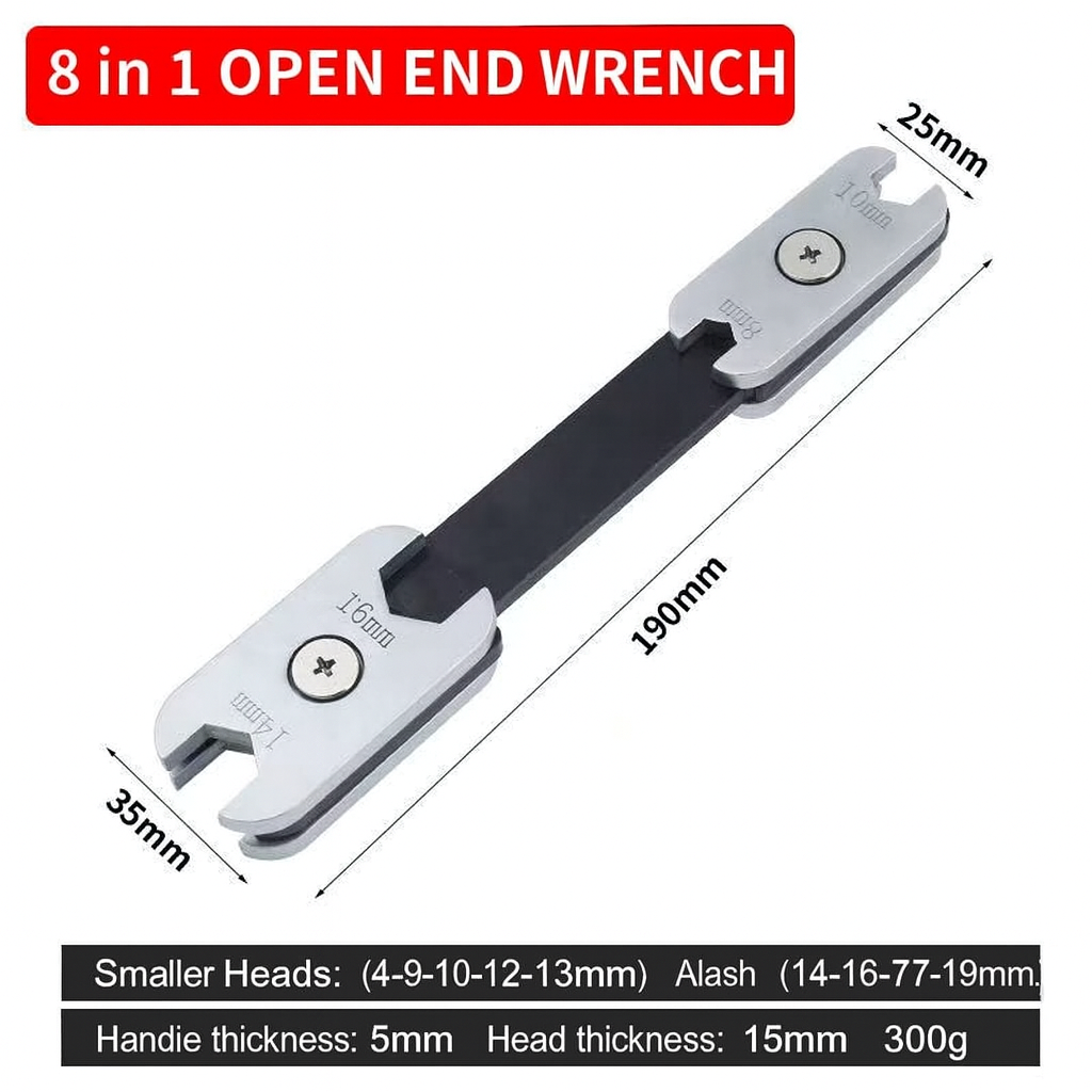 Chiave a cricchetto a doppia estremità