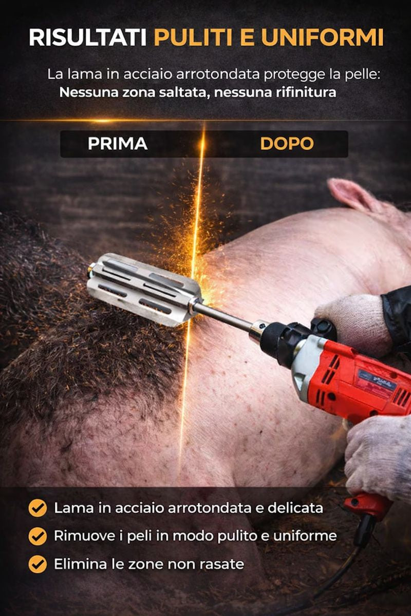 Lama ad alte prestazioni per la rimozione dei peli