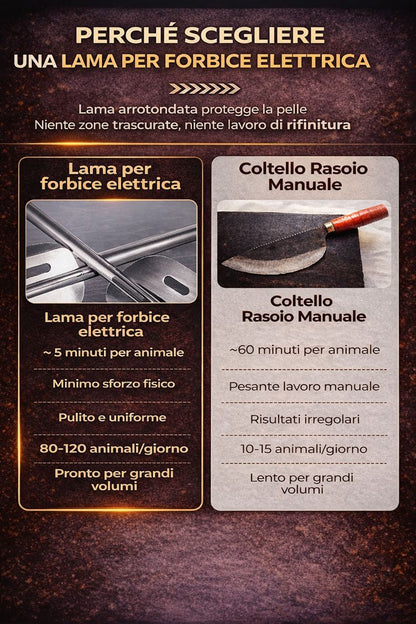 Lama ad alte prestazioni per la rimozione dei peli