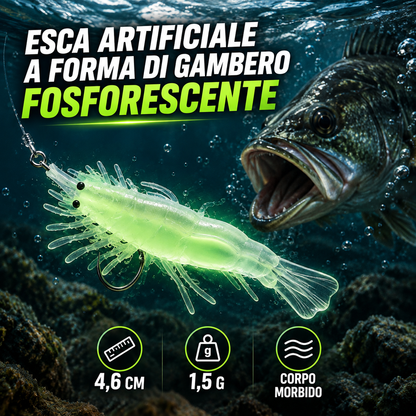 Gambero Artificiale – Esca Soft Bait Fosforescente