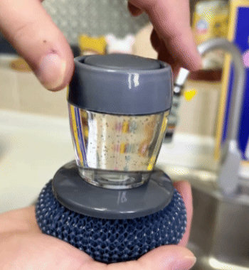Spazzola Lavapiatti con Dispenser Sapone Integrato