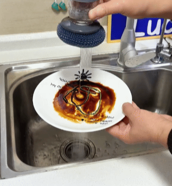 Spazzola Lavapiatti con Dispenser Sapone Integrato