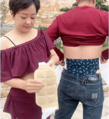 Fascia termica terapeutica all'artemisia per schiena e addome