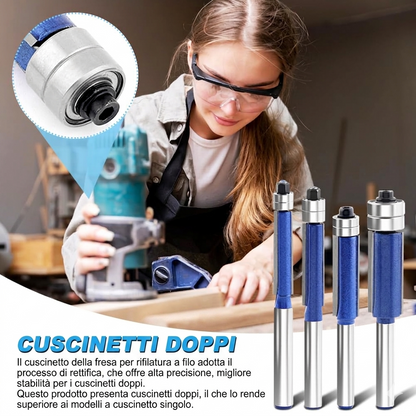 Kit Professionale di Frese per Legno Tagli Precisi e Finiture Perfette 🔥