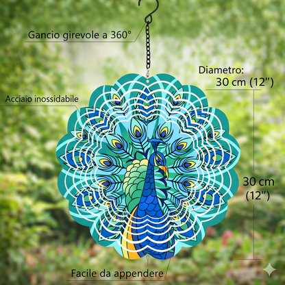 Campana a Vento Rotante 3D Decorativa