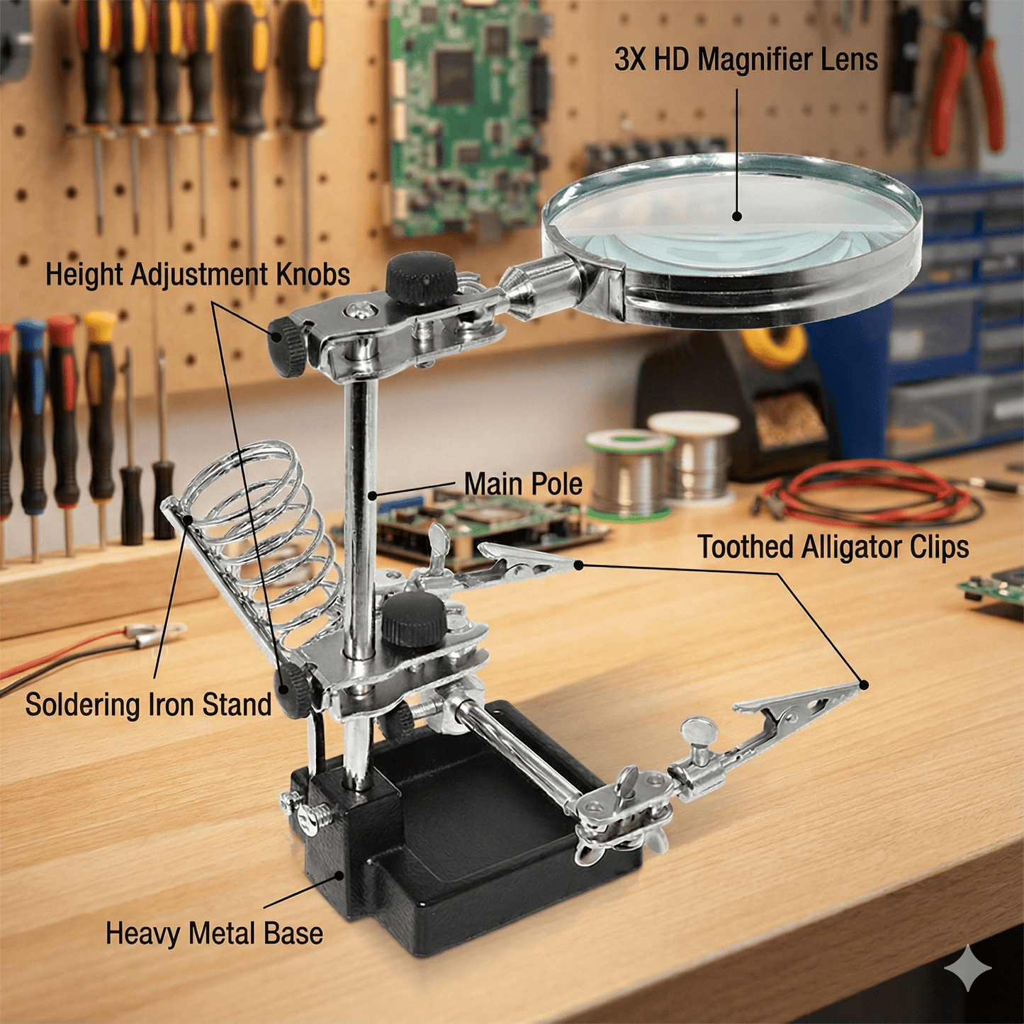 Lente d’ingrandimento con supporto