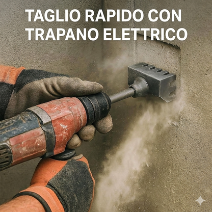 Taglierina Quadrata per Scatole Elettriche