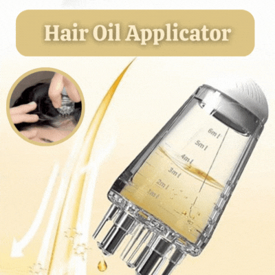 Applicatore per olio per capelli