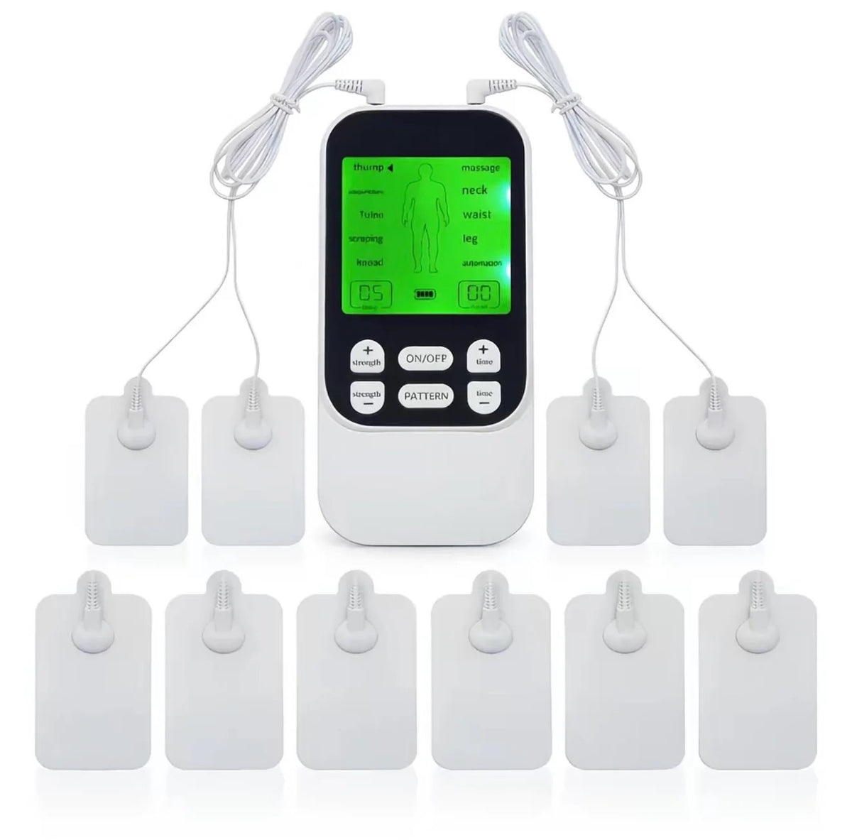 Elettrostimolatore muscolare portatile TENS a doppio canale