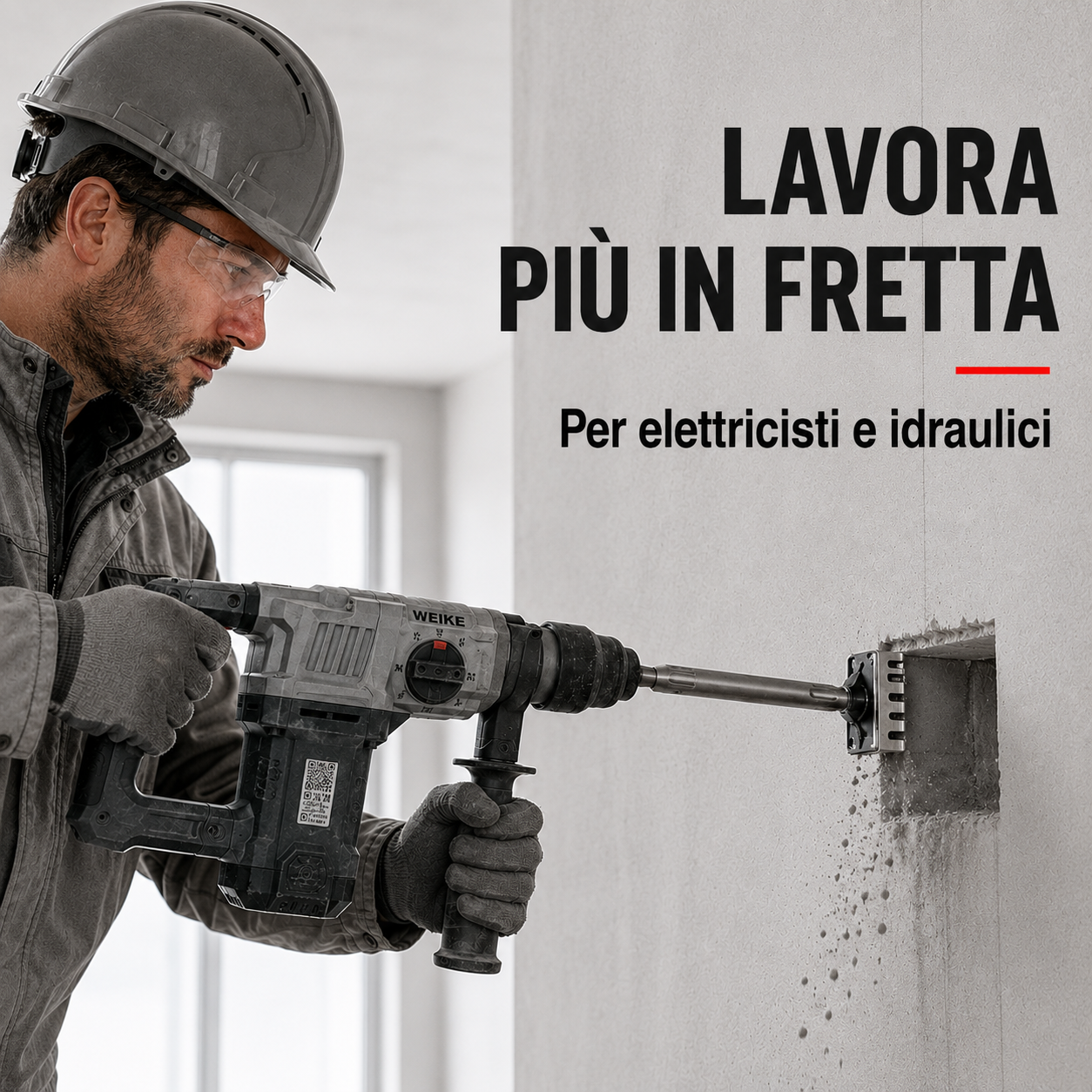 Fresa Quadrata SDS Plus per Foro Scatola 86 mm