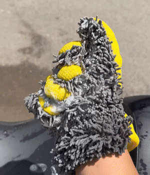 Guanto per lavaggio auto a 5 dita