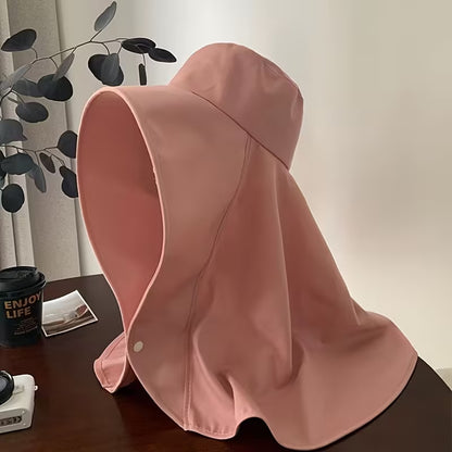 Cappello Da Donna Con Scialle Grande Per la Protezione Solare