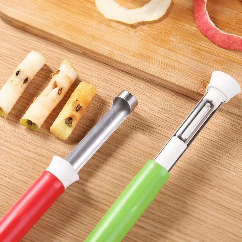 Sbucciatore e affettatore per frutta 2 in 1