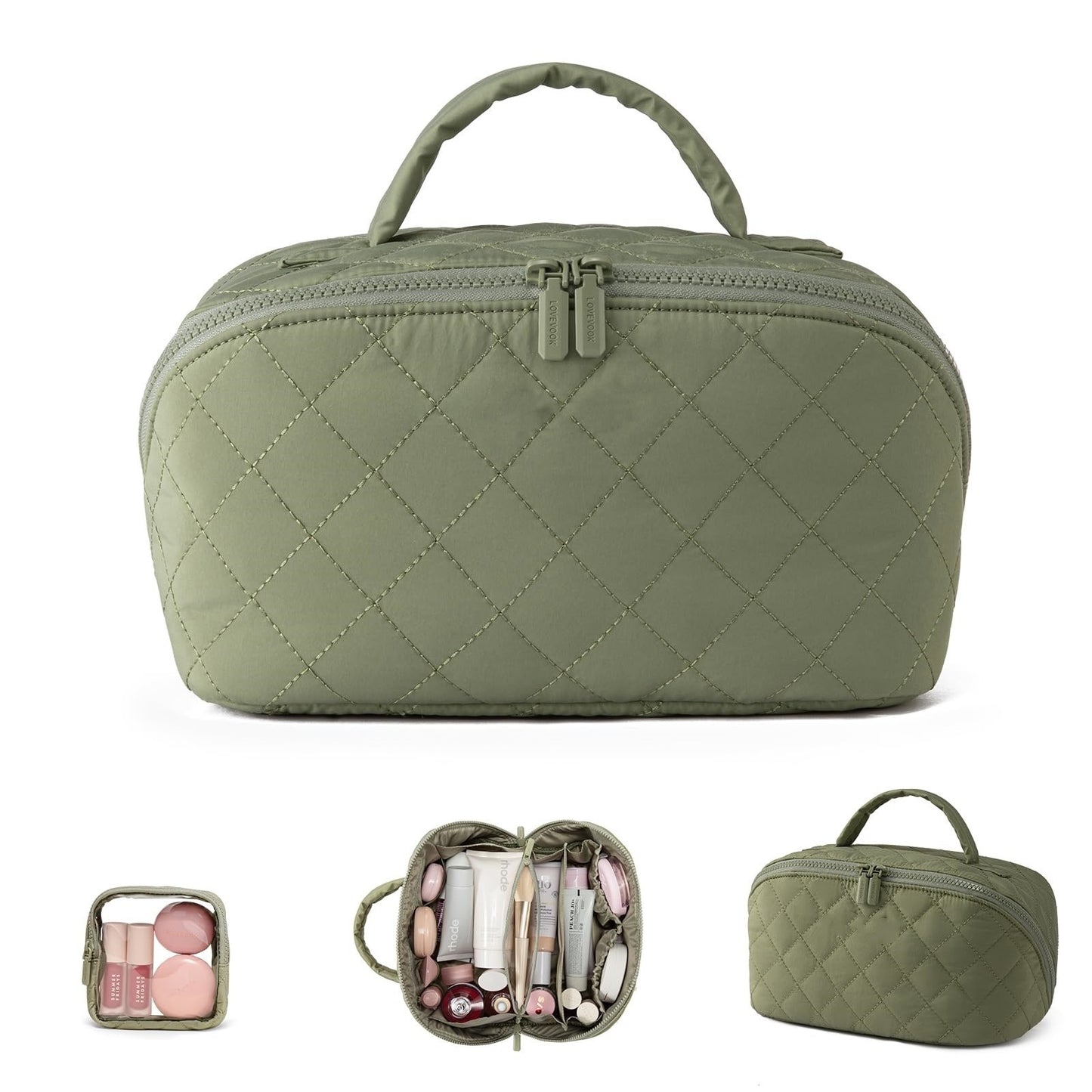 Trousse cosmetica imbottita – apertura a 180°