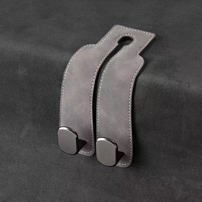 Gancio Appendiabiti Universale in Alcantara per Sedile Auto di Lusso