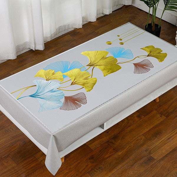 Tovaglia decorativa impermeabile con foglie di ginkgo