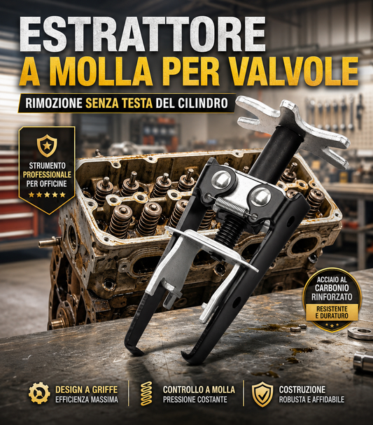 Strumento per la compressione delle molle delle valvole