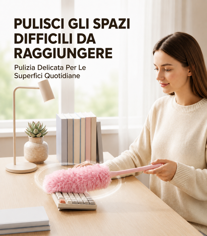 Bubble Duster – Il Cattura-Polvere Pastel Ultra Soffice per Scrivania e Fessure