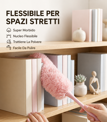 Bubble Duster – Il Cattura-Polvere Pastel Ultra Soffice per Scrivania e Fessure