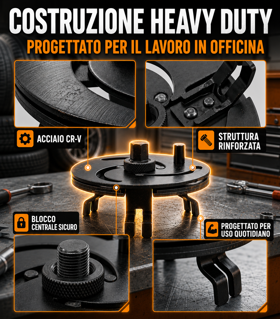 🔧 Chiave per tappo serbatoio a 3 zampe