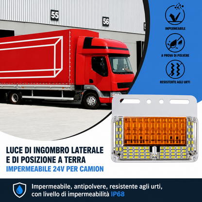 Luci di Posizione Laterali a LED 24V Impermeabili per Camion