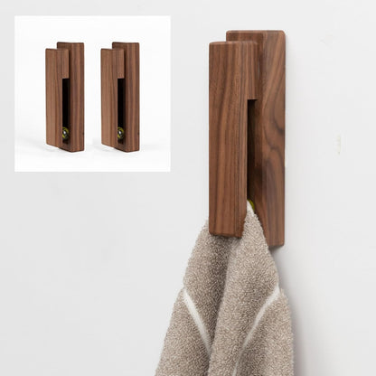 Portasciugamani Adesivo in Legno Naturale Elegante